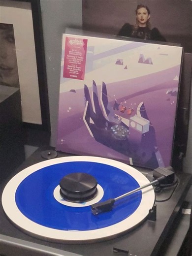 Mars 🍉 on Instagram: "Album: "Steven Universe: Volume 2" Artist: Various Released: 2017 Pressing: blue diamond + yellow diamond 10" (iam8bit exclusive) Top 3 songs: 1. That Distant Shore - Jennifer Paz 2. Escapism - AJ Michalka 3. We Are The Crystal Gems (Change Your Mind Version) - Zach Callison"