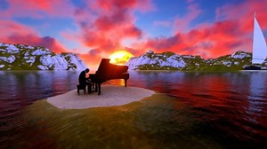 Man Playing Piano Sunset3d Model Man Stock Footage Video (100% Royalty-free) 1008104083 | Shutterstock