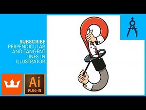 SUBSCRIBE | Perpendicular and Tangent lines in Illustrator