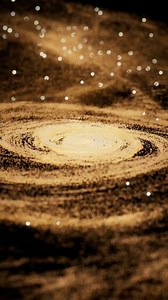 Colorful nebula with density glowing particles, 3d rendering.