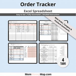 Ultimate Shopping Order Tracker Excel Spreadsheet