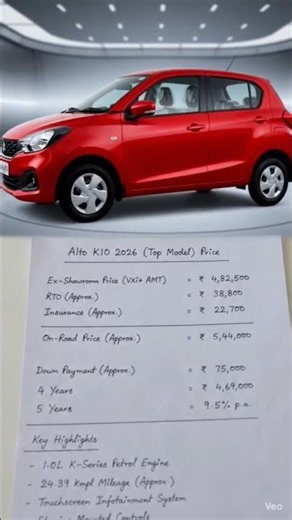 Alto K10 Top Model 2026 On Road Price 🔥 | EMI, Mileage & Features | Alto K10 VXi+ AMT