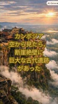 空から見たら、断崖絶壁に巨大な古代遺跡があった #googleearth #グーグルアース #ワールド探訪 #歴史 #雑学