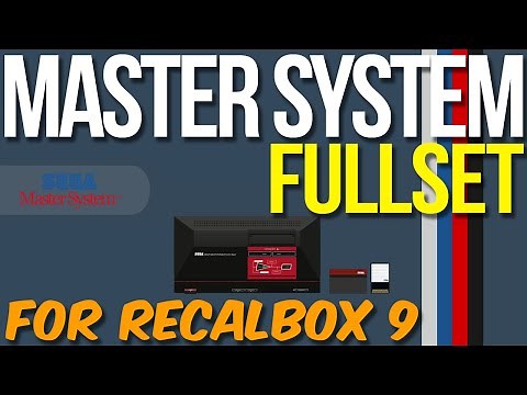 FULLSET SEGA MASTER SYSTEM (RECALBOX 9, RECALBOX 8.xx - APRIL 2023 UPDATE)