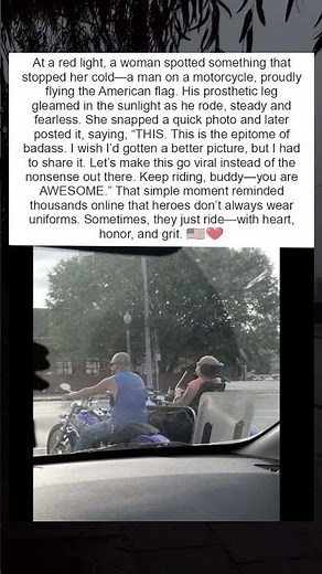 The Veteran Who Rode With Courage, Not Comfort 🇺🇸🔥