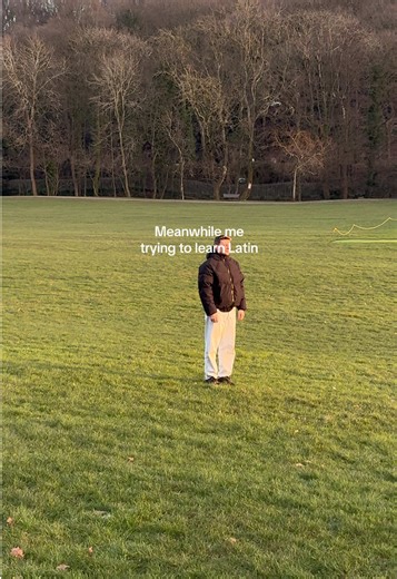 Learning Latin While Others Rush Around at Work