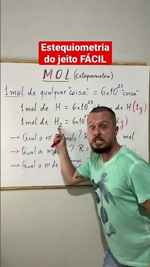 Estequiometria: o que é MOL e como calcular o número de MOLs # #química #vestibular #avogadro