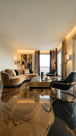 Liquid Fire Epoxy Floor Transformation | Dirty Pour Swirl to Luxury Bedroom