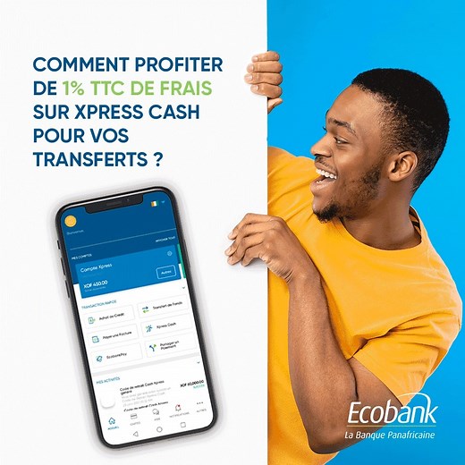 Besoin d'argent de cash en toute urgence ? Eh bien, nous avons ce qu'il vous faut ! Générez un e-token via Xpress Cash sur l'application Ecobank Mobile et utilisez-le pour effectuer un retrait dans les points Xpress ou dans n'importe quel guichet automatique Ecobank disponibles près de vous ! Téléchargez Ecobank Mobile dès maintenant ici http://bit.ly/NouvelleVersionApp et profitez de l'offre. #XpressCash #EcobankMobile #ProtégezVous | Ecobank Côte d'Ivoire