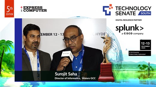 Hear what Surojit Saha, Director of Informatics, #WatersGCC, has to say on receiving the Technology Senate Award at the #TechSenate South | 12th - 13th December 2025 | Hyderabad | Express Computer