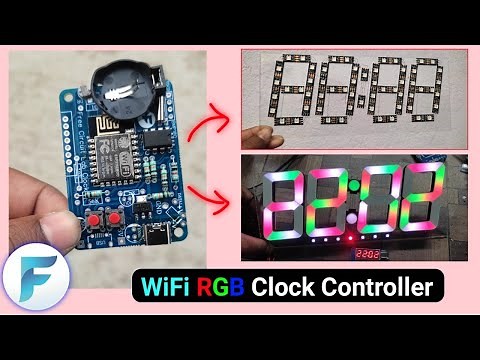 WiFi Controller for Homemade Digital Clock घरमें घड़ी बनेगा, बहत आसान /HQNextpcb