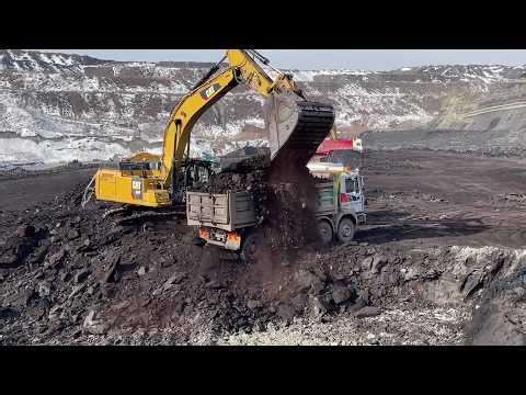 Three Caterpillar 352F & Liebherr 964 Excavators Working At Massive Mining Site | 4K - Ascon Ltd