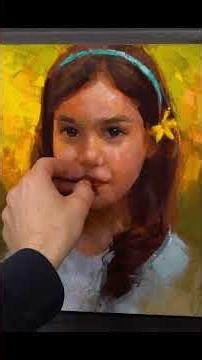 Finishing Touches & Loosening Edges on a Painterly Portrait