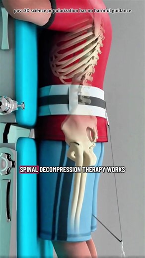 How Spinal Decompression Therapy is done (3D Animation) #3dmedicalanimation #medical3danimation #SpinalDecompression #BackPain #SlipDisc