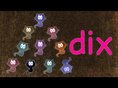 Une chanson des nombres ( 1 à 10 ) - French Numbers ( 1-10 )