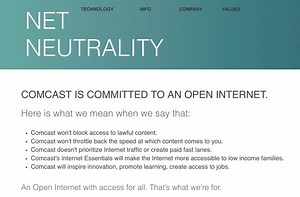 Comcast flushed its 3 year old net neutrality promise down the memory hole the instant the FCC announced its plan to allow network discrimination