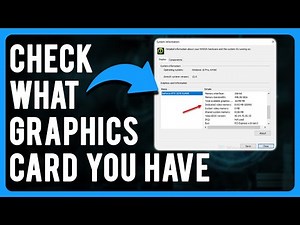 How to Check What Graphics Card You Have (How to Find Graphics Card Information)