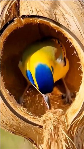 Mithu's Coconut Nest | Never Give Up on Your Dreams 🐦 #birds #amazingnature #shorts