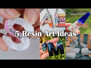 5 Easy Resin Art Ideas for Beginners | How to resin art at home | Artshabits