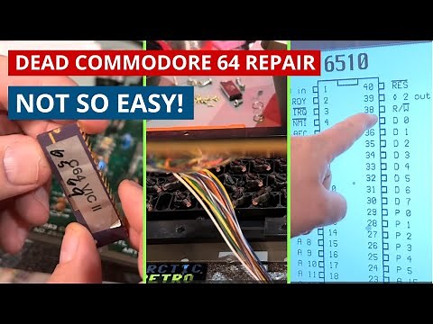Dead Commodore 64: Repair and restoration - Black screen but otherwise a nice machine