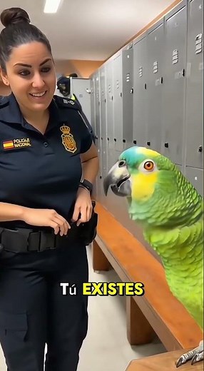 Le pide que se porte bien… y el loro le pide que lo esposa con cariño 😂🦜👮‍♀️ | ElloroLoco