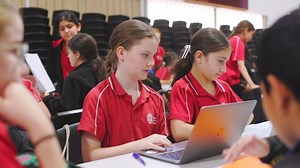 Yesterday, our Gioia House girls welcomed the Year 6 boys from St Patrick's College for a collaborative STEM day. Together, they tackled challenges and embraced creative problem-solving. These bright young minds are gearing up to make a positive impact on the world. | Santa Sabina College