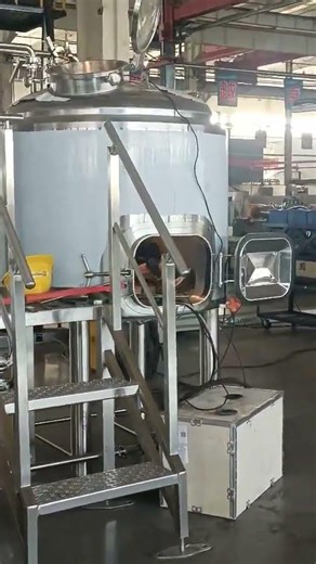 Brewing equipment in production