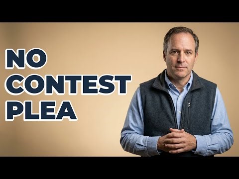 How Does a Nolo Contendere Plea Work?