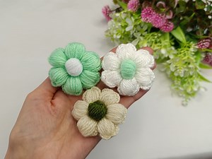 358 reactions · 85 shares | crochet tiny knitted flowers #crochet #knitting | Kniting Emily | Facebook