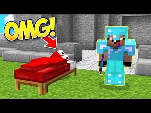 SO MANY LAUGHS WITH THIS BED INVISIBLE SKIN TROLLING! - MINECRAFT TROLLING