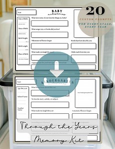 Through the Years Printable Memory Prompts - Etsy