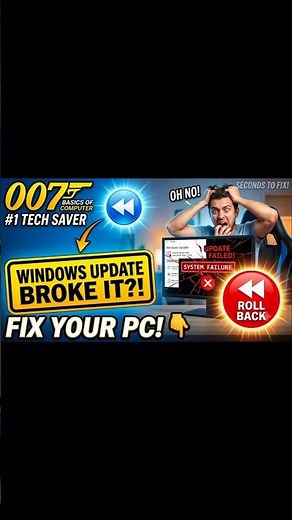 Windows Update Broke Your PC? Fix It Now! 🛑