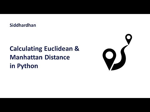 7.5.3. Calculating Euclidean and Manhattan distance in Python