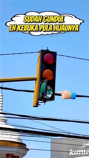 SUDAH GUNDUL, EH KEBUKA LAMPU HIJAU 🚦 NYA‼️ #trafficlight #lampumerah #lampulalulintas #apill #atcs