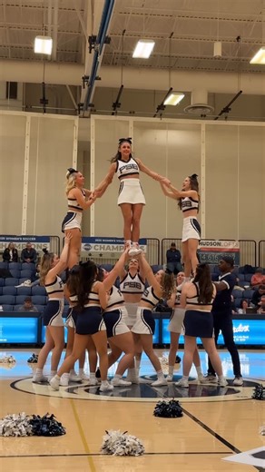 Penn State Behrend Cheer on Instagram: "Let’s Go State! 💙🤍"