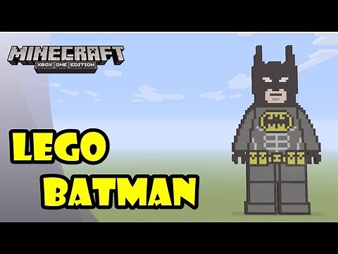 Minecraft: Pixel Art Tutorial and Showcase: Lego Batman (The Lego Batman Movie)