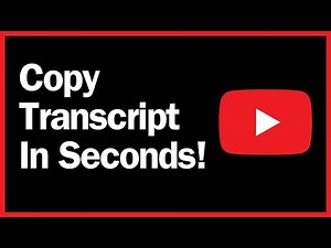 How To Copy YouTube Video Transcripts in Seconds!