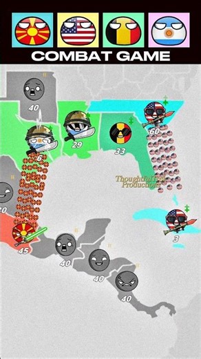 🇲🇰 vs 🇺🇸 🇧🇪 🇦🇷 Countryballs Combat Mode | Fast & Furious Attack #smartgadget