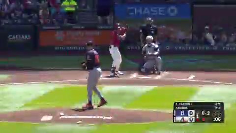 Corbin Carroll takes Tarik Skubal deep on a 0-2 pitchCarroll to start the year:.316 BA2 HR8 RBI