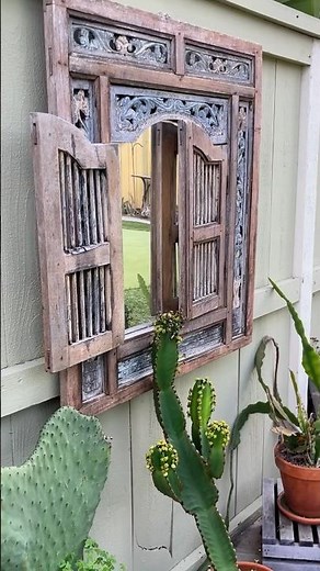 Garden Mirror Magic | Add Depth and Light to Your Landscape #gardening #gardenideas #youtubeshorts