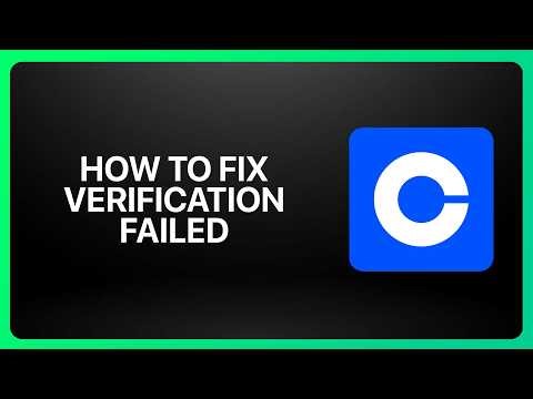 How To Fix Verification Failed On Coinbase 2026! tutorial