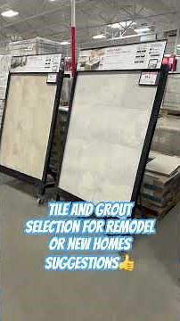 Tile and Grout Suggestions? What Color? What Type?