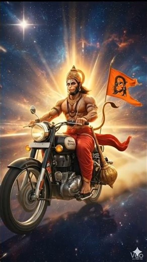 “Divya Hanuman Ji🚩 on Bullet ”હનુમાન 🙏ચાલીસા