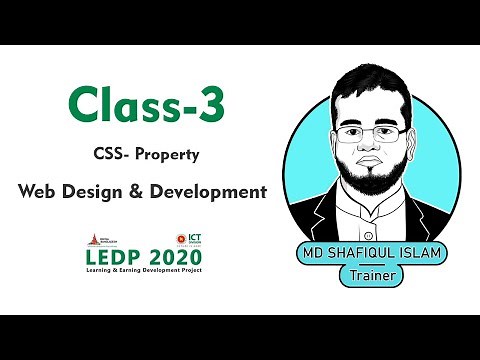 LEDP | Web Design and Development | Bangla Tutorial | CSS Property | Class-03