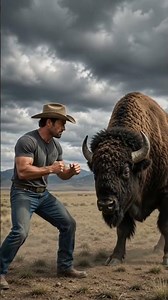 Man vs Buffalo 😂 The Funniest Face-Off Ever!।। @Lumivex