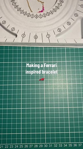 Everybody’s a ferrari fan 🏎️ #ferrari #scuderiaferrari #ferrarif1 #charlesleclerc #carlossainz #sebastianvettel #f1 #f1tiktok #jewelry #handmadejewelry #bracelet #f1merch @ferrari