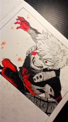 "Katsuki Bakugou - The Great Explosion Hero: Dynamight!"#shorts #MyHeroAcademia #AnimeDrawing