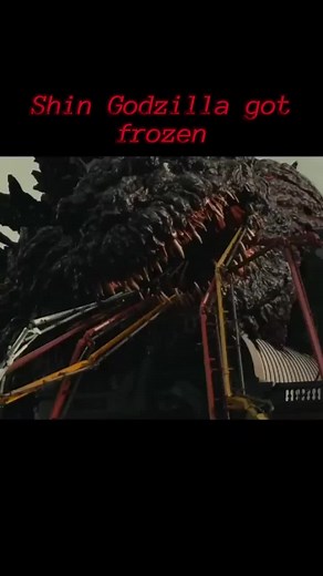 Shin Godzilla Frozen Scene: Roar of Pain and Sadness