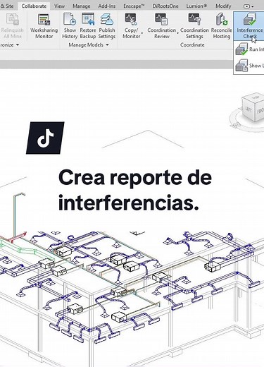 Genera reporte de interferencias - Tips de Revit para estudiantes de arquitectura