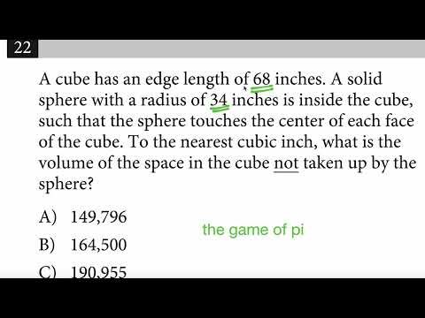 Percent Problems & 3D Geometry | SAT High-Value Questions. Q 21, 22 Bundle 8, Module 2